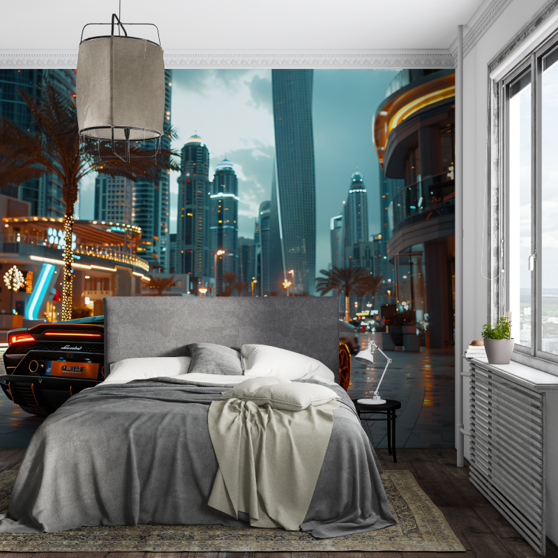 Luxusauto-Tapete Dubai | Wandbilder