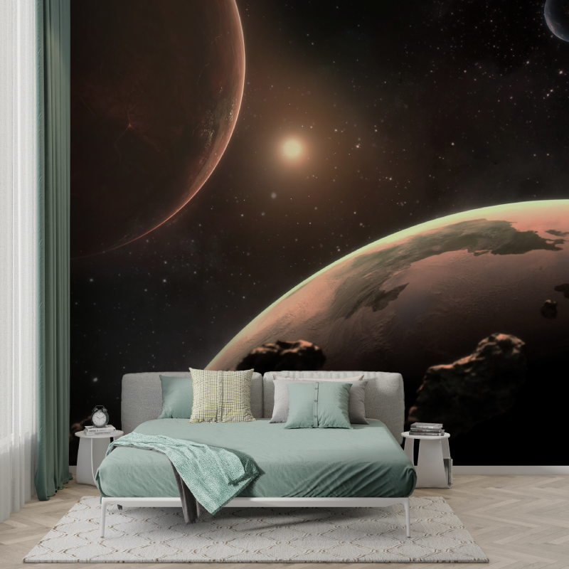 Space Planet Wallpaper Poster | Murals Wallpaper