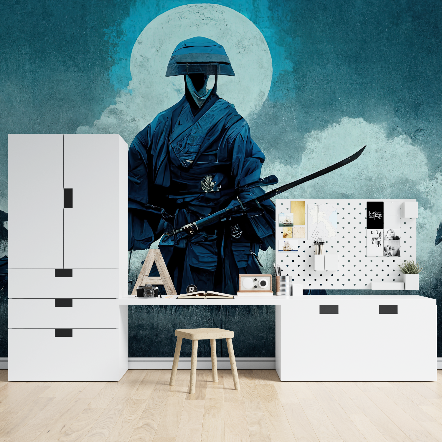 Night Attack Samurai Wallpaper | Murals Wallpaper