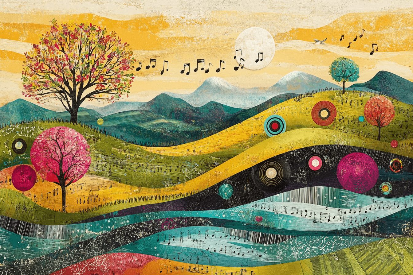 Large Format Music Landscape Wallpaper | Murals Wallpaper