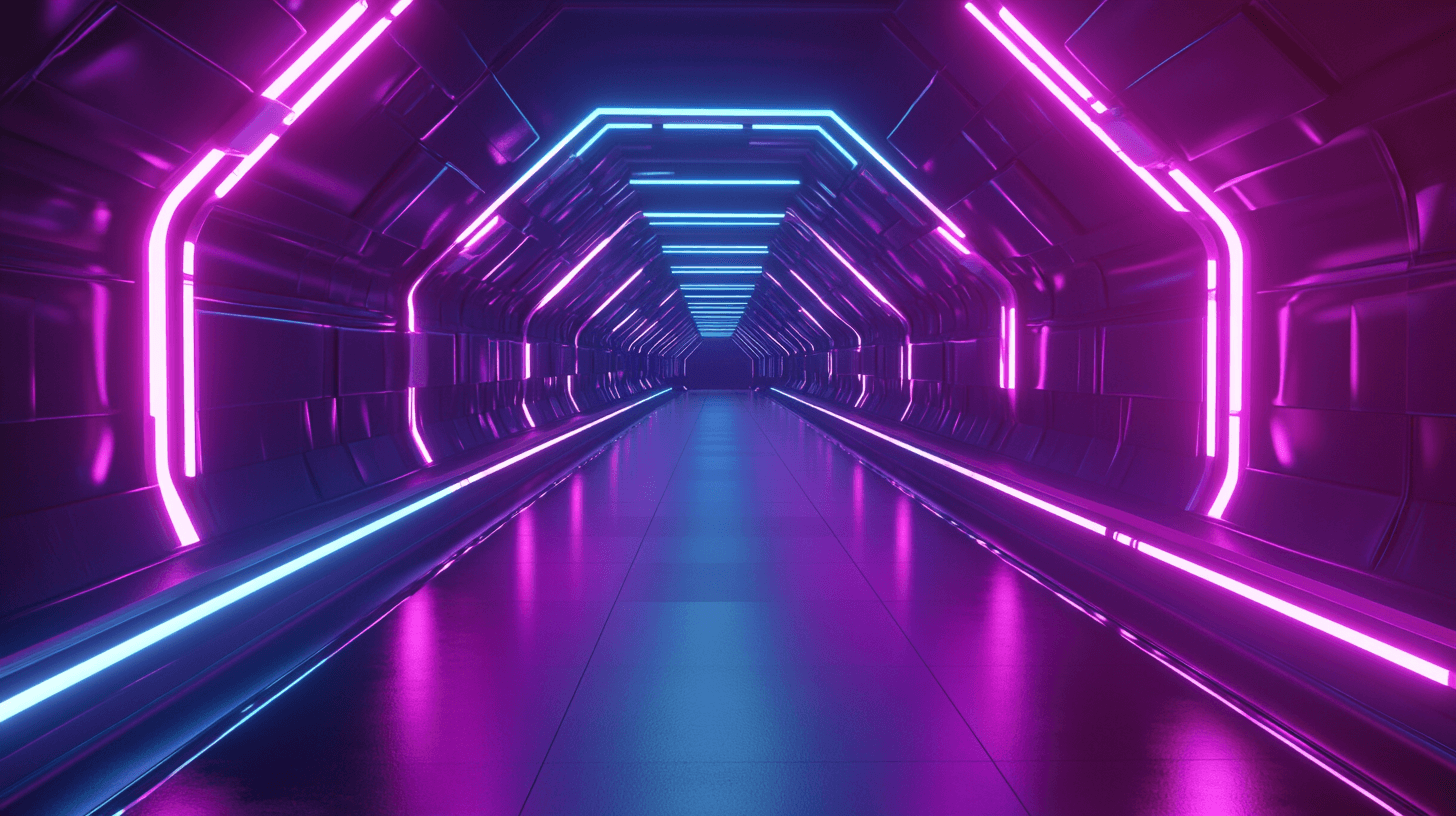 Neon Effect Wallpaper Gamer Room | Murals Wallpaper