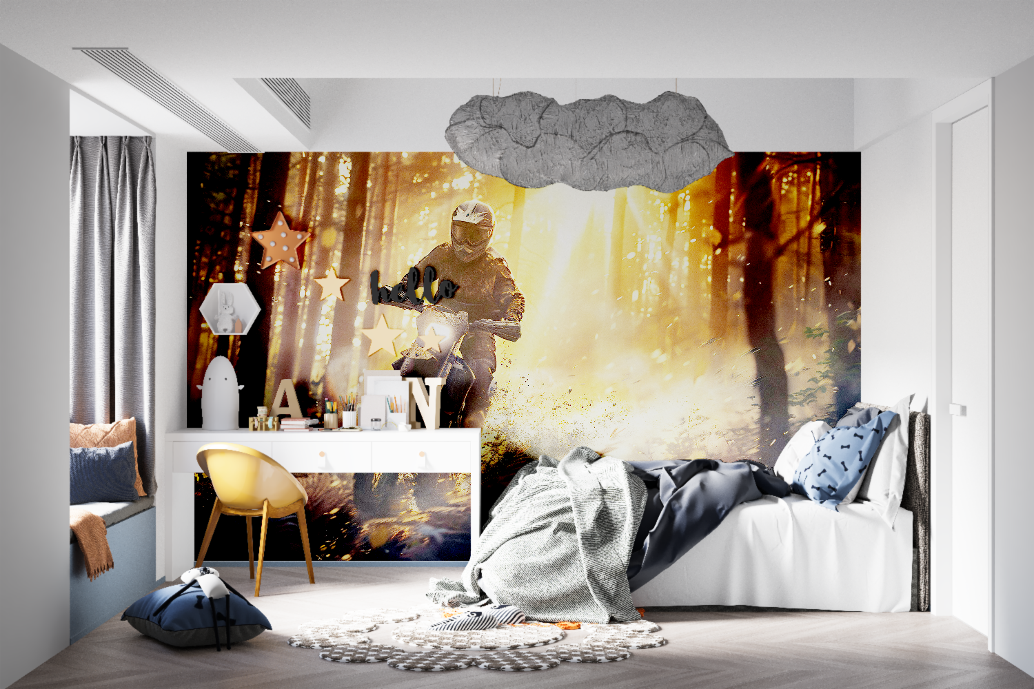 Motorcycle Wallpaper Decor | Murals Wallpaper