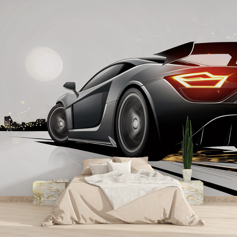 Panoramic Wallpaper Car | Murals Wallpaper