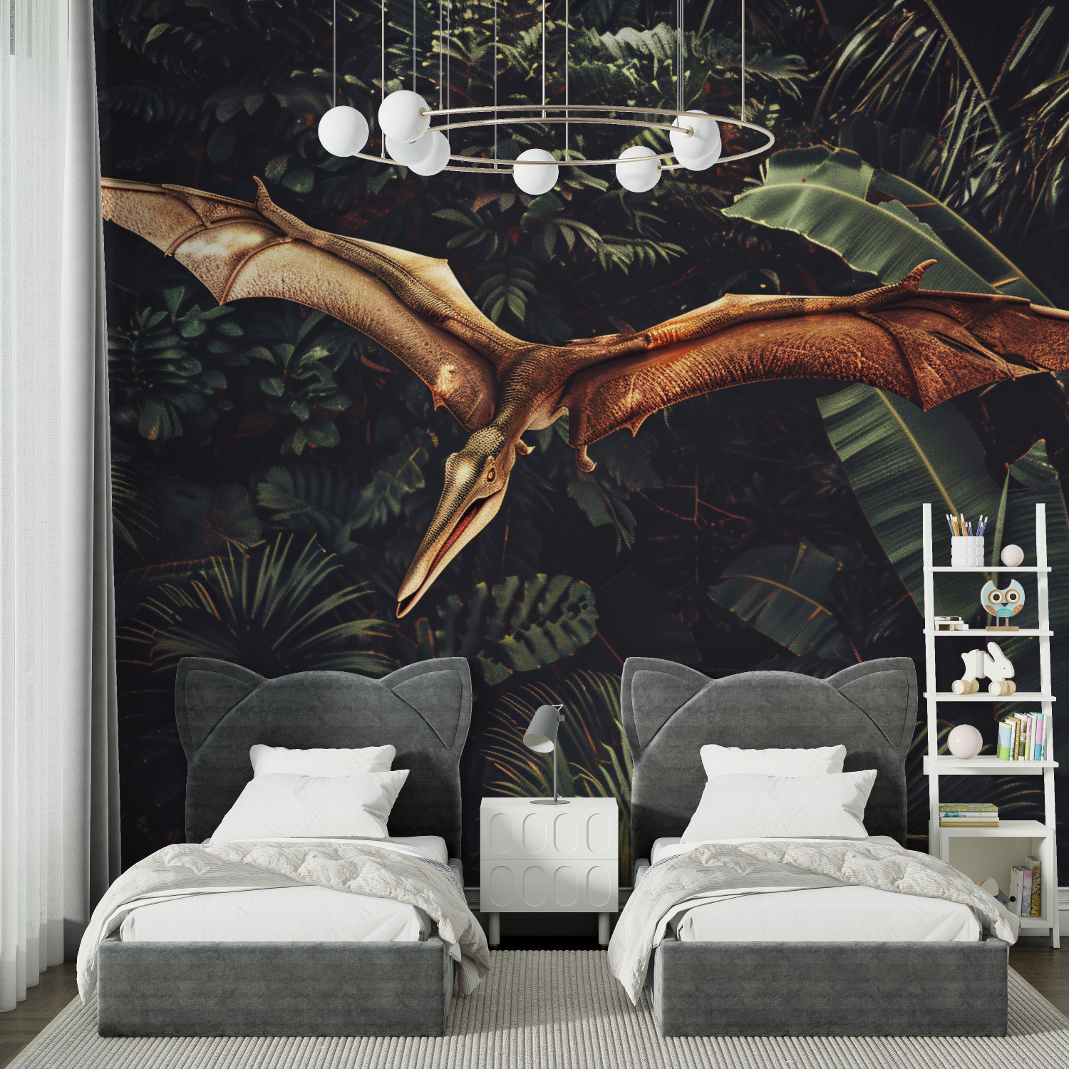 Tropische Pterodaktylus-Tapete | Wandbildtapete