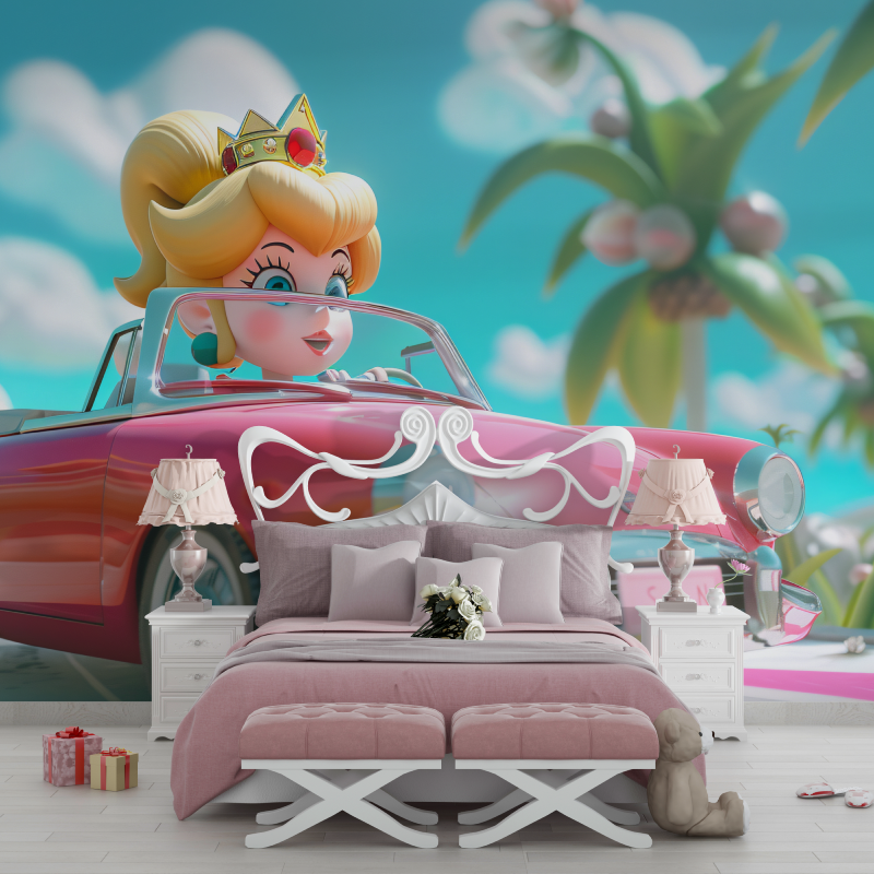 Girl's Car Bedroom Wallpaper | Murals Wallpaper