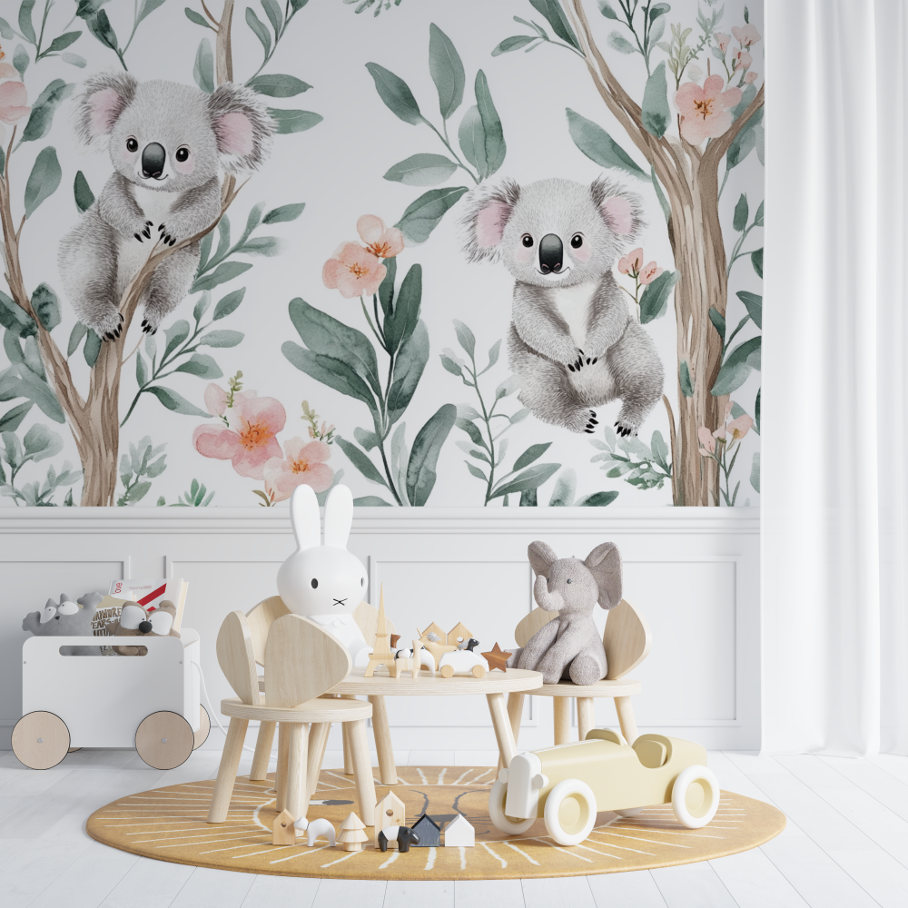 Koala Wallpaper in an Airy Garden | Murals Wallpaper