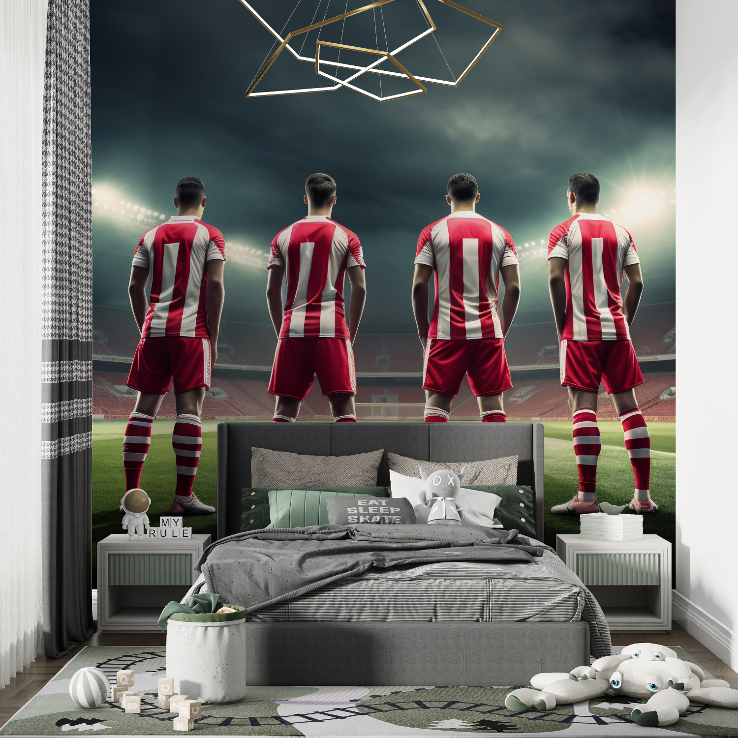Football Player Bedroom Wallpaper | Murals Wallpaper