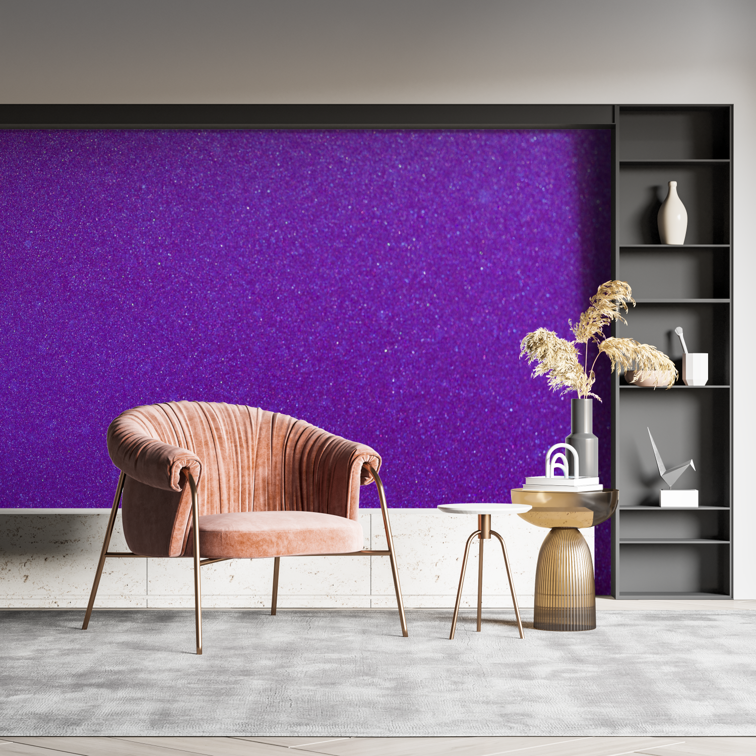 Tapeten Violet Petites Paillettes – Wandbild