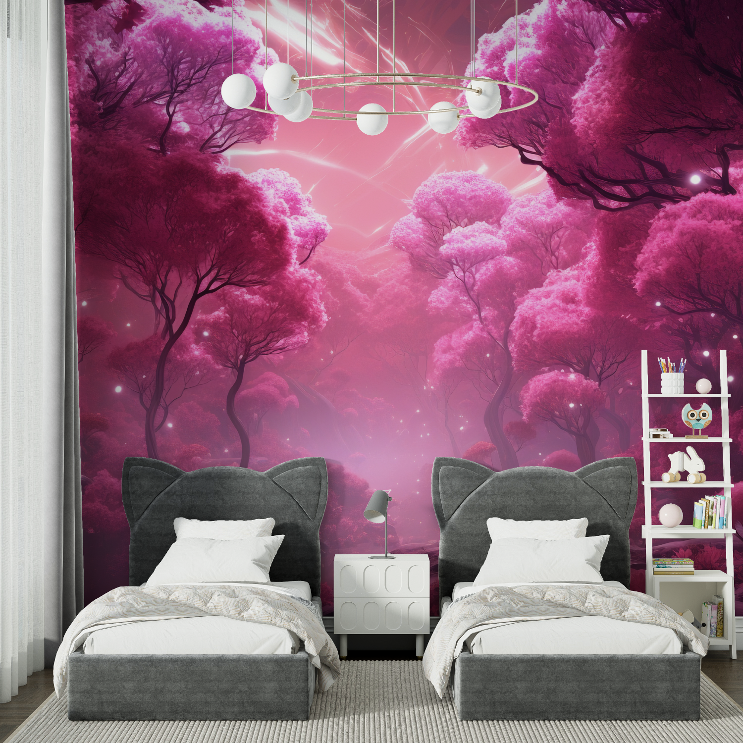 Anime Pink Wallpaper | Murals Wallpaper