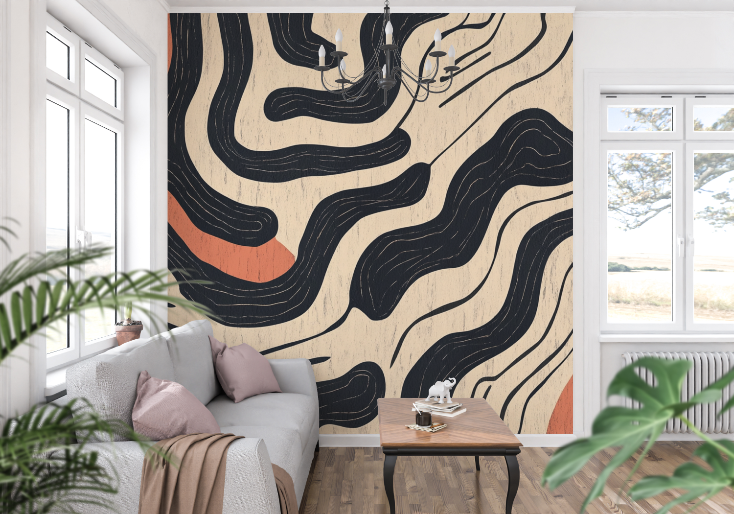 Terracotta Berber Inspired Wallpaper | Murals Wallpaper