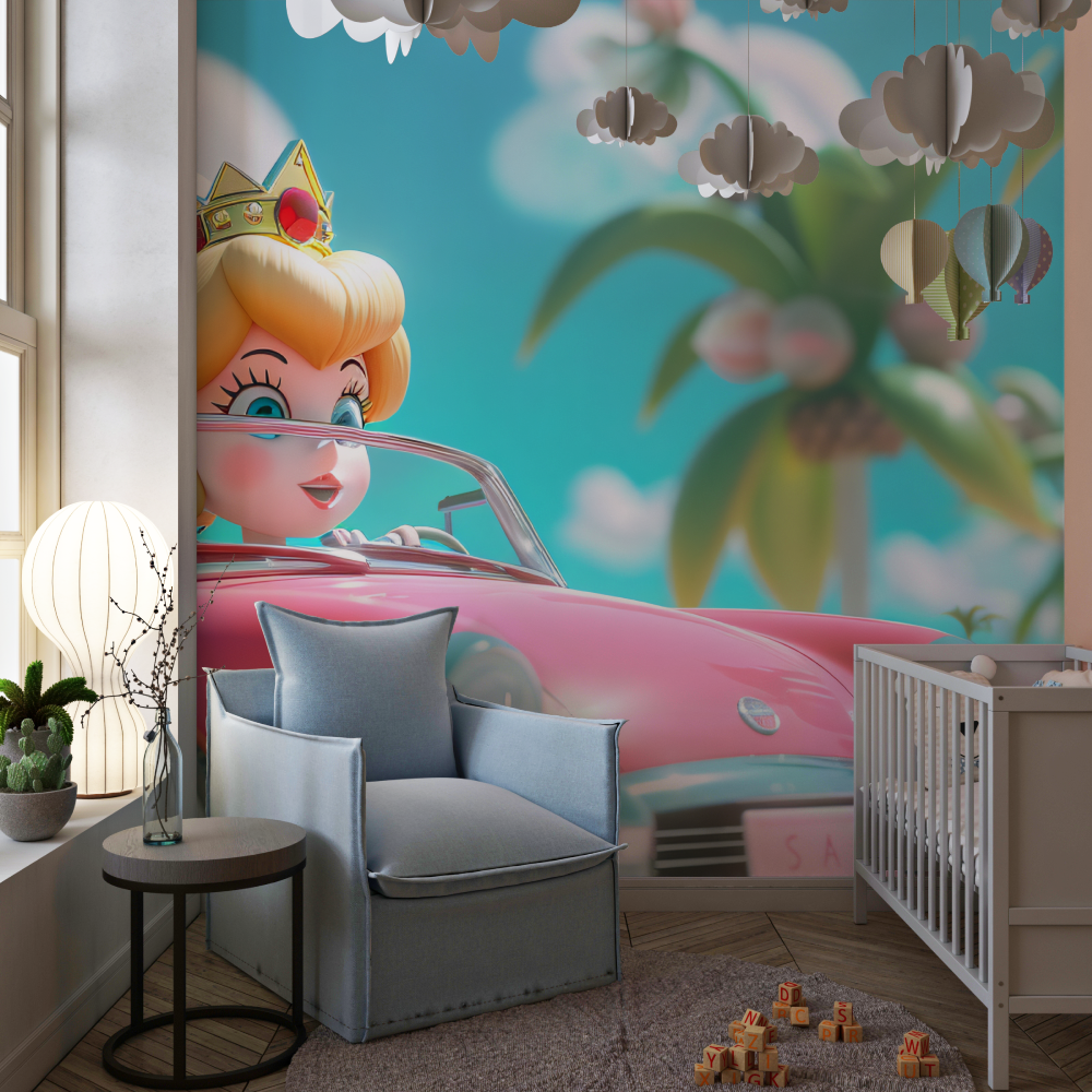 Girl's Car Bedroom Wallpaper | Murals Wallpaper