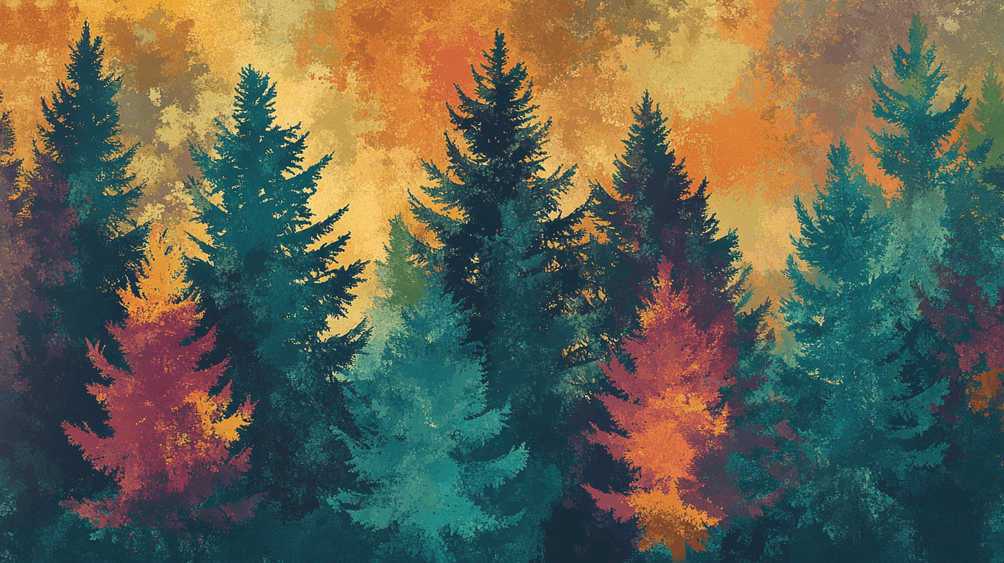 Colorful Tree Wallpaper | Murals Wallpaper