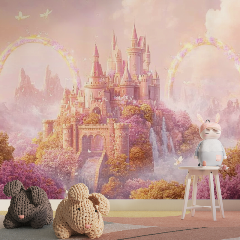 Rainbow Castle Wallpaper | Murals Wallpaper