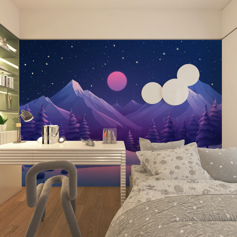 Sunrise Space Gamer Wallpaper | Murals Wallpaper