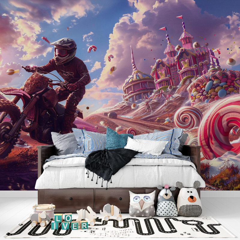 3D Wallpaper Teen Room Motocross | Murals Wallpaper