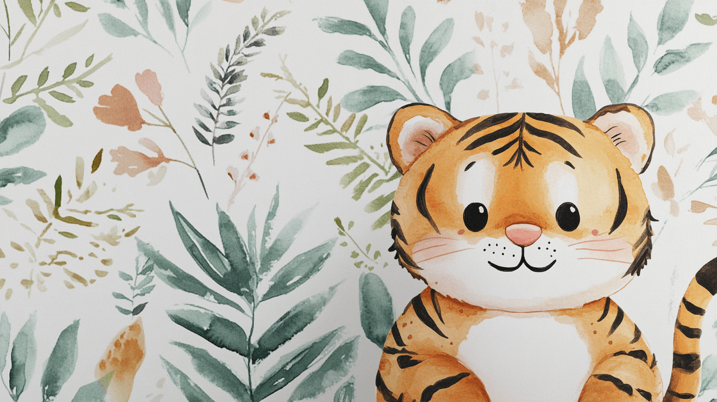 Scandinavian Tiger Wallpaper | Murals Wallpaper