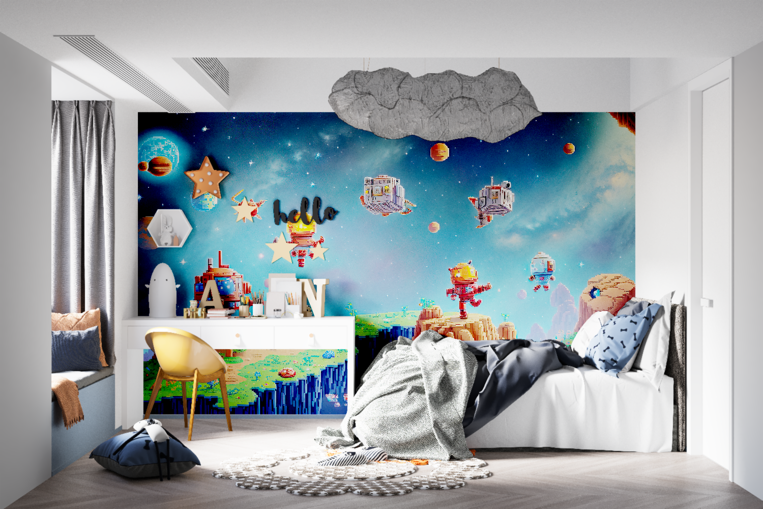 Teen Game Room Wallpaper | Murals Wallpaper