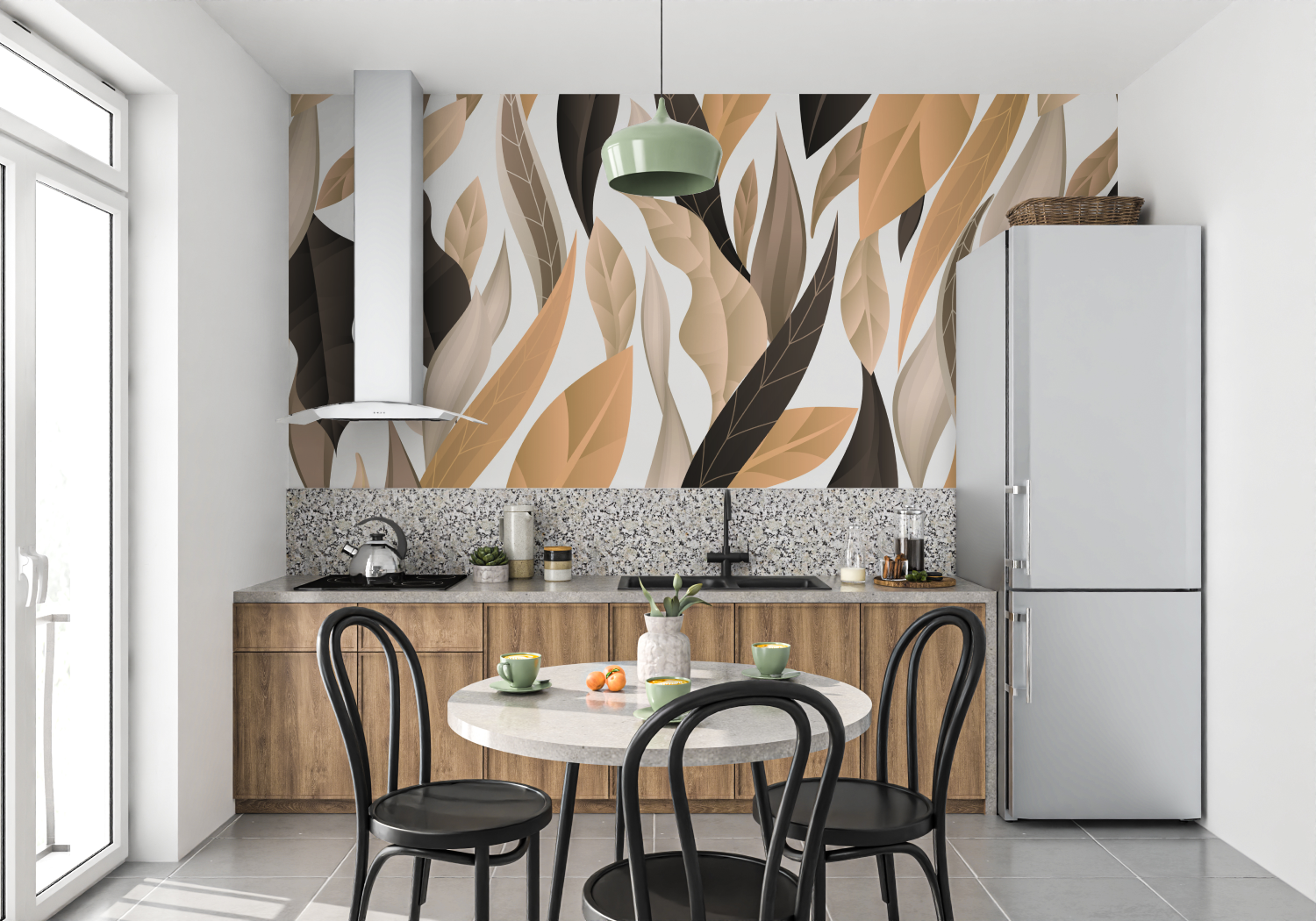 Black and Beige Wallpaper | Murals Wallpaper