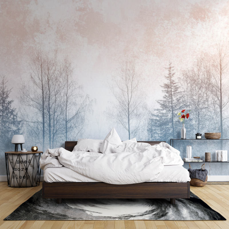 Pastel Tree Watercolor Wallpaper | Murals Wallpaper