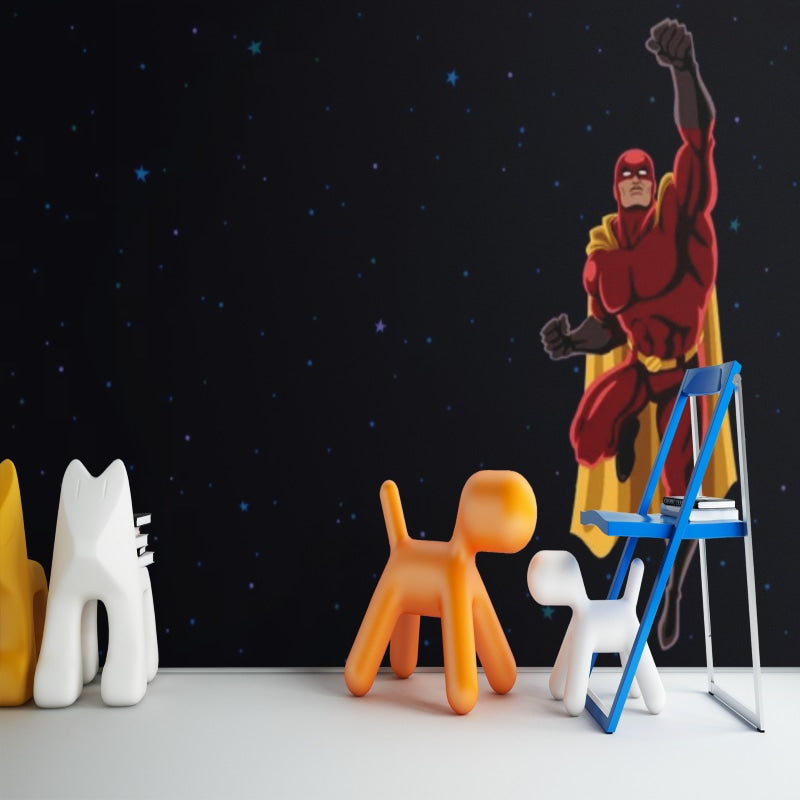 Superhelden-Jungenzimmer | Wandtapete
