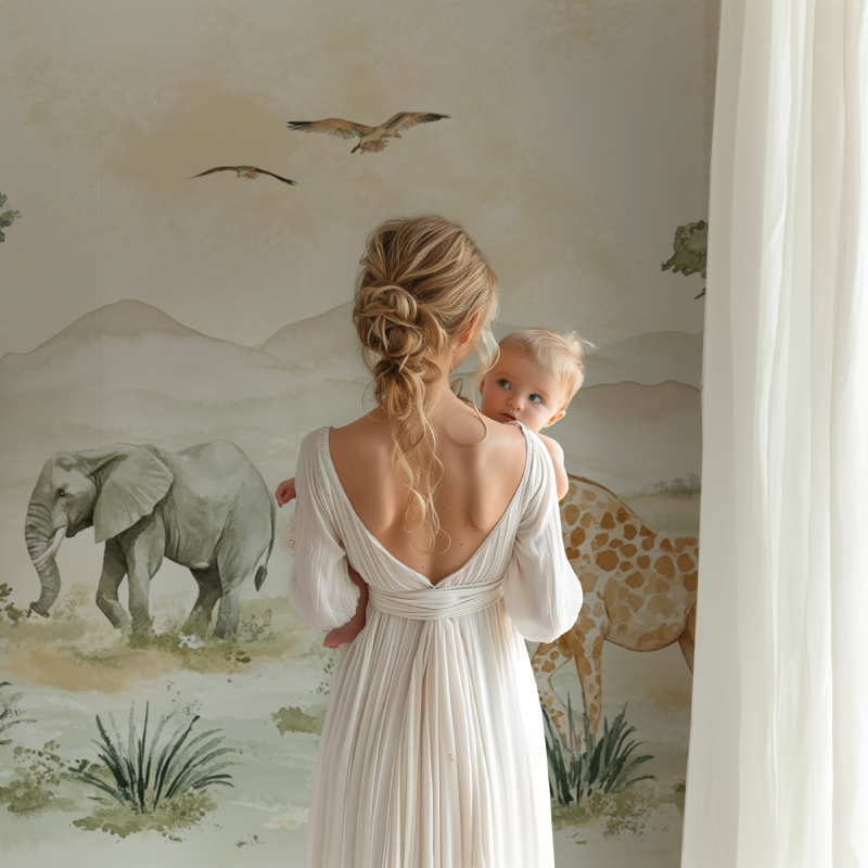 Giraffe Savanna Wallpaper Co. | Murals Wallpaper