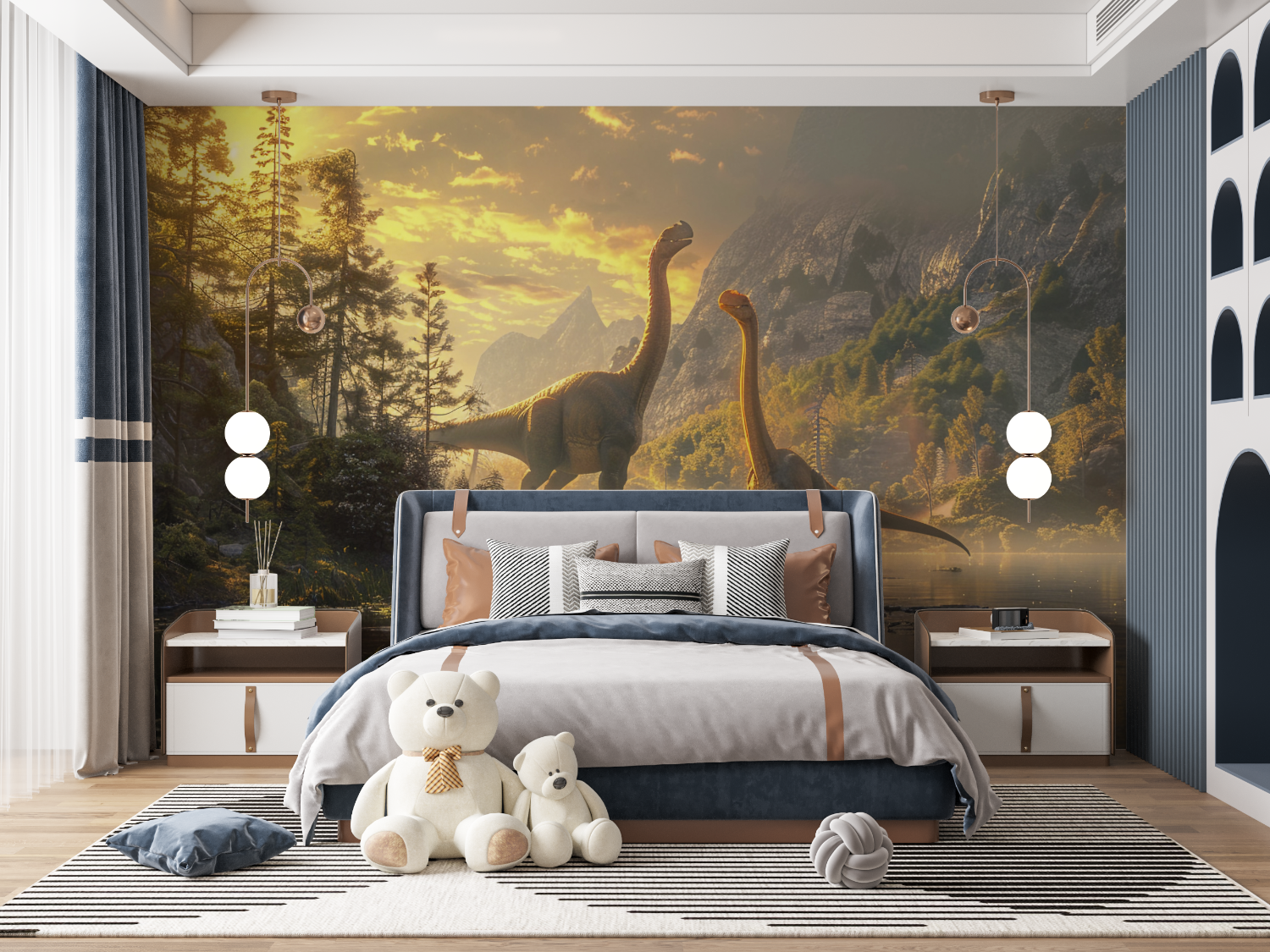Dinosaur Lake Wallpaper | Murals Wallpaper