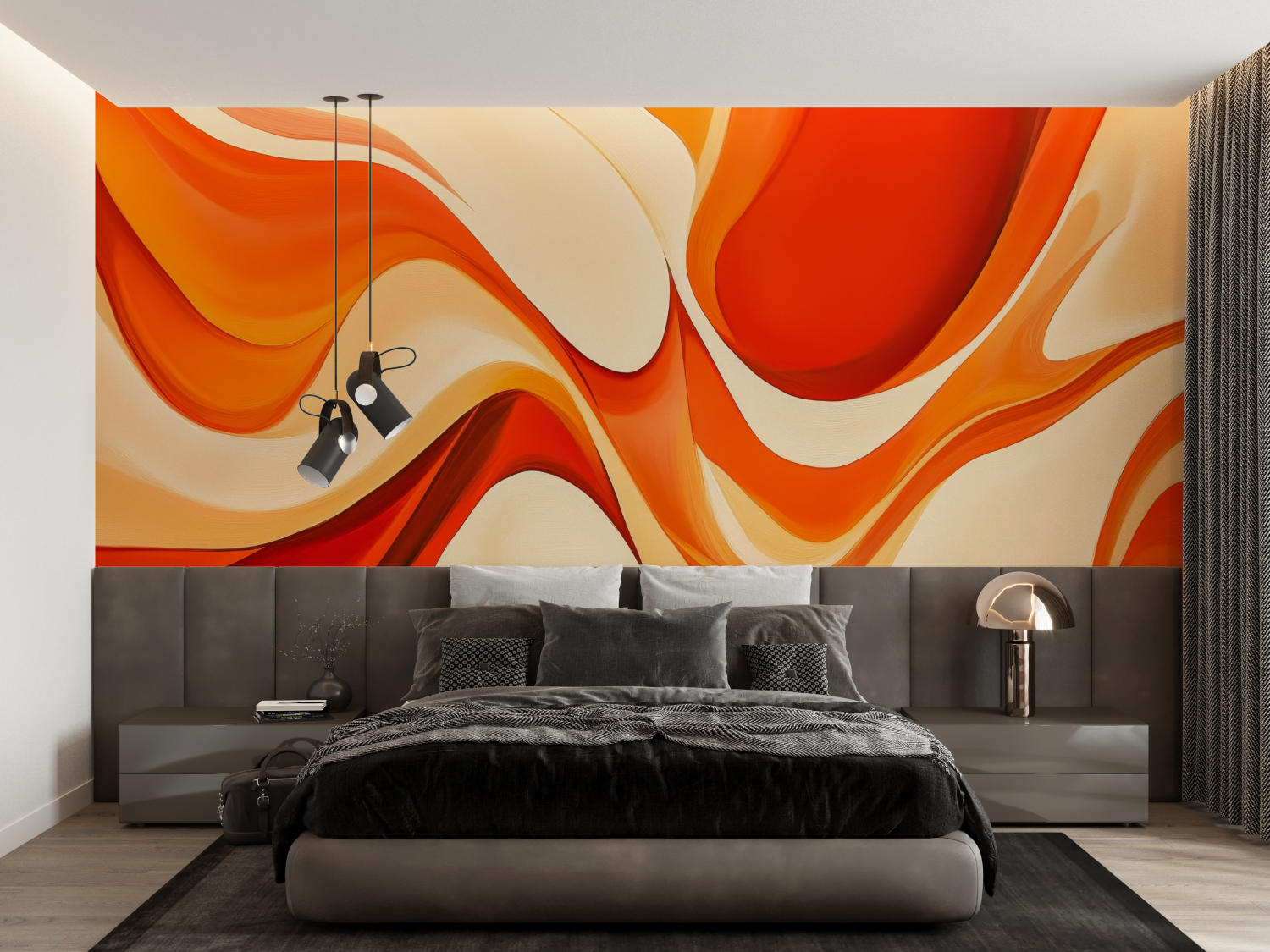 Red Orange Wallpaper | Murals Wallpaper