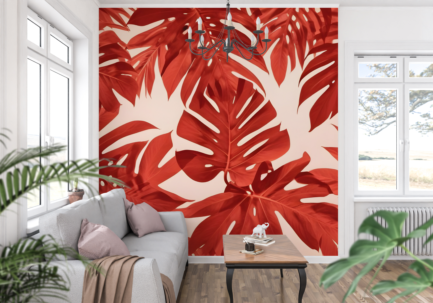 Red Wallpaper | Murals Wallpaper