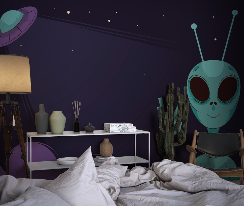 UFO Space Wallpaper | Murals Wallpaper