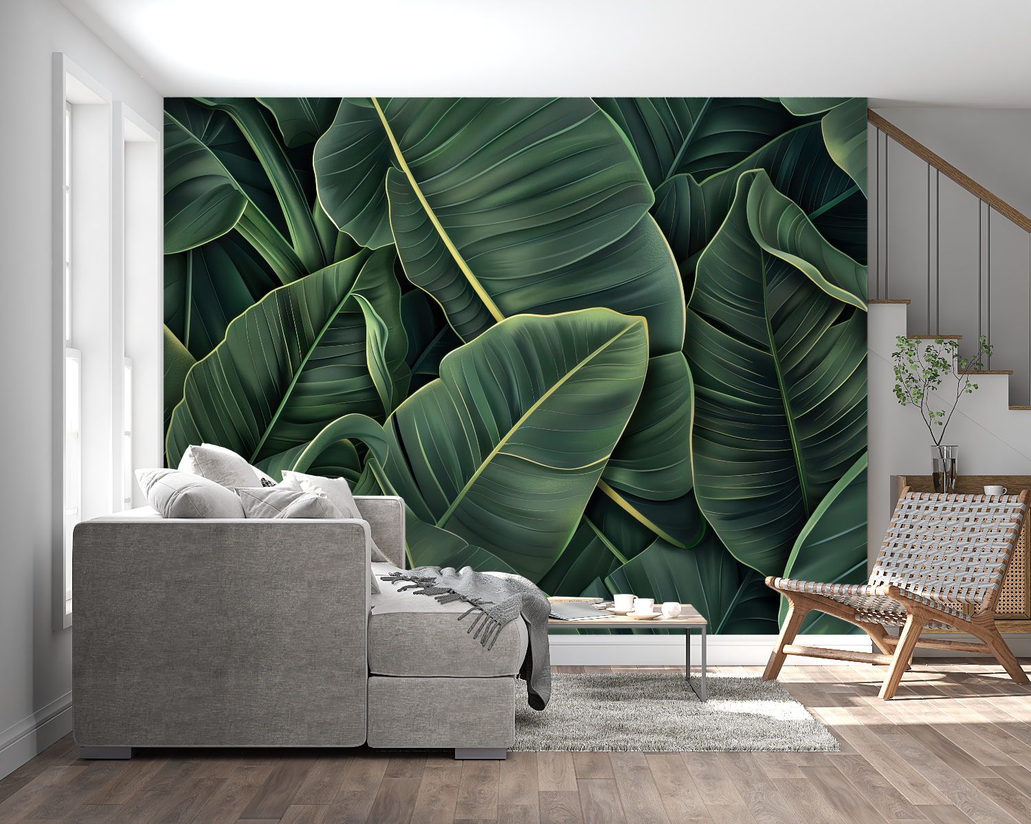 Green Tropical Wallpaper | Murals Wallpaper