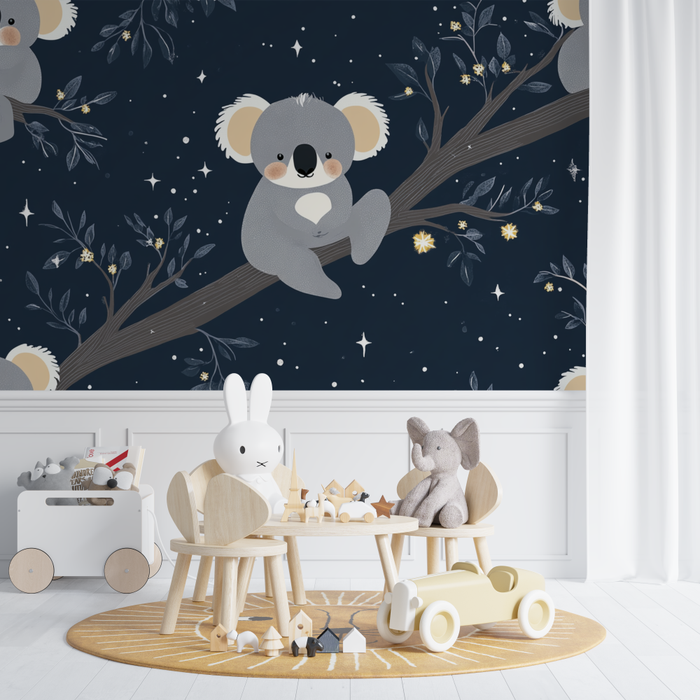 Koala and Star Cradle Wallpaper | Murals Wallpaper