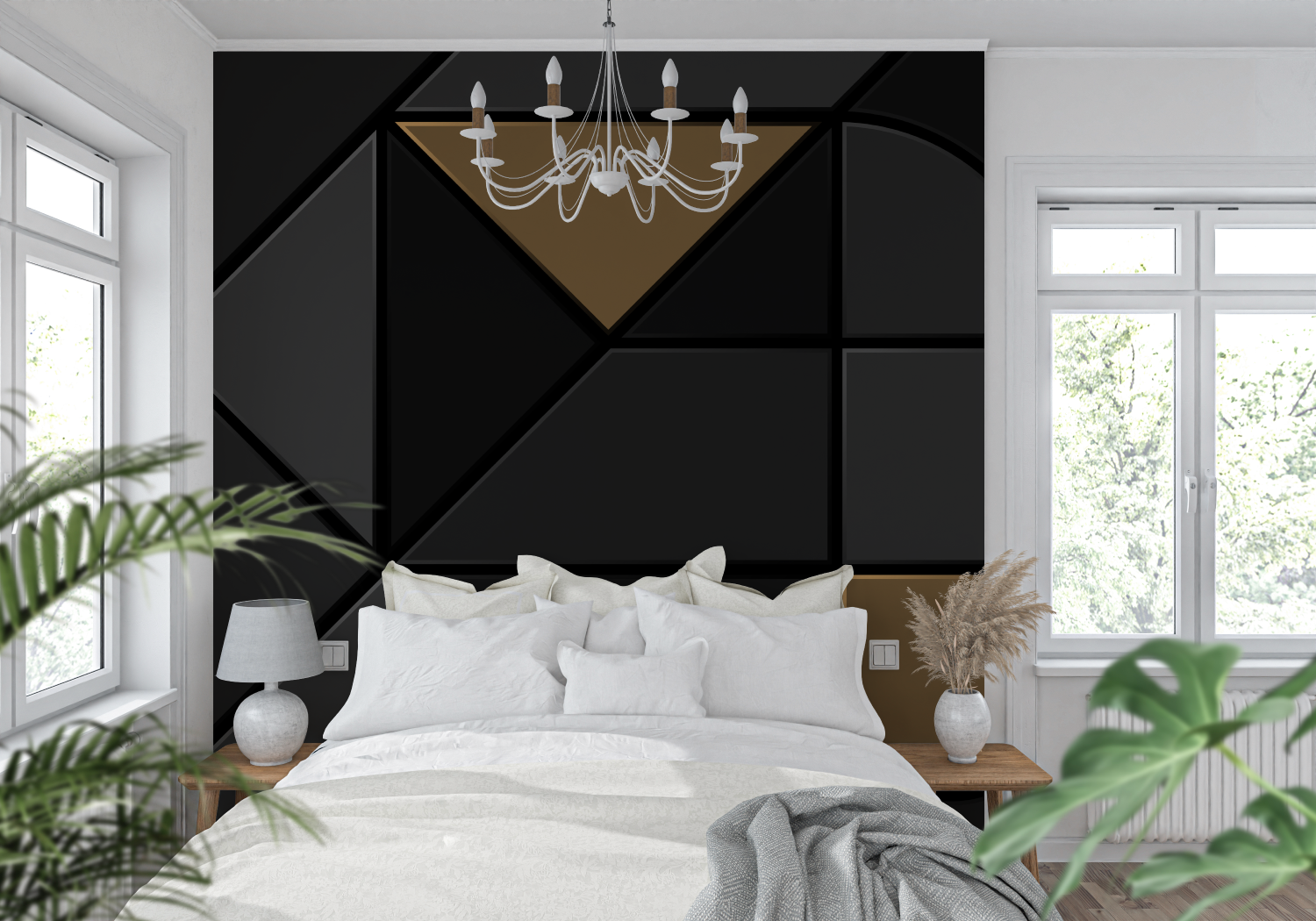 Modern Black Wallpaper | Murals Wallpaper