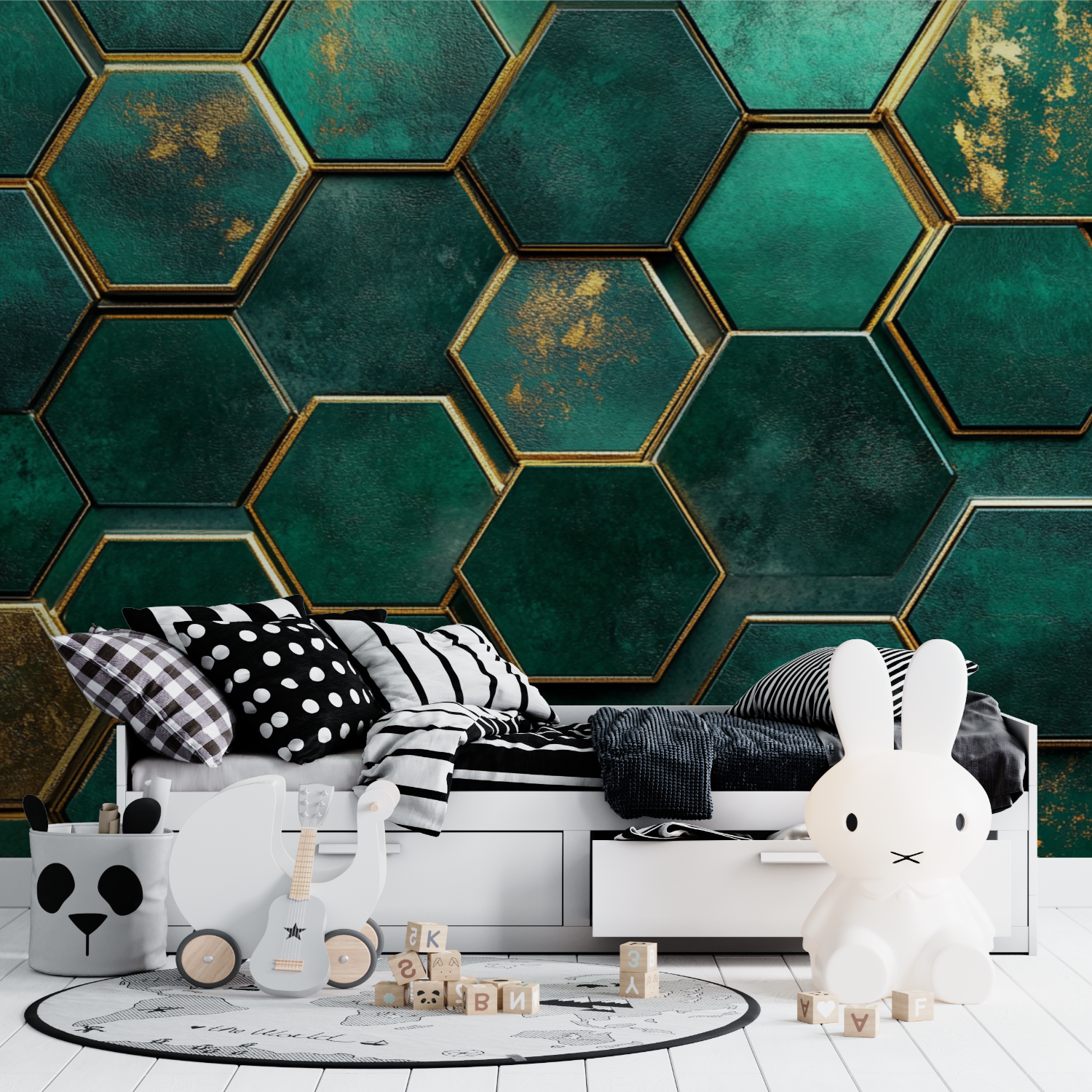 Neon Effekt Tapete Spielzimmer | Wandbilder Tapete