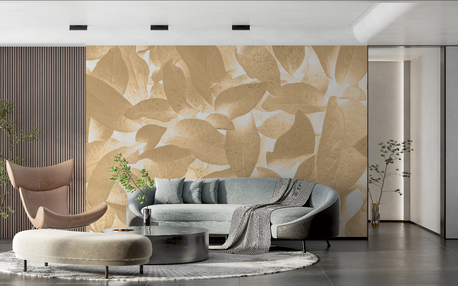 Golden Ochre Wallpaper | Murals Wallpaper