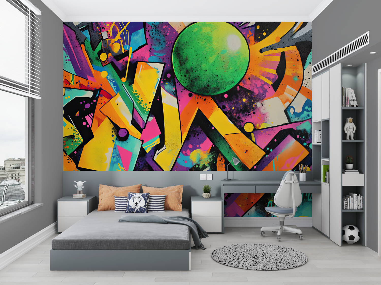 Abstract Graffiti Teen Wallpaper | Murals Wallpaper
