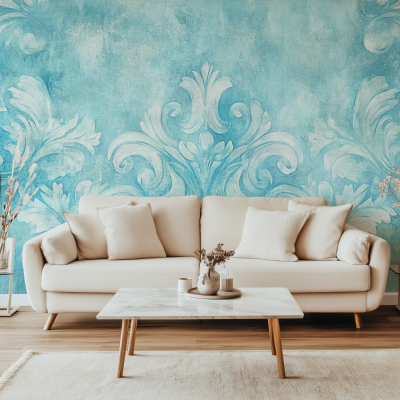 Vintage Turquoise Wallpaper | Murals Wallpaper