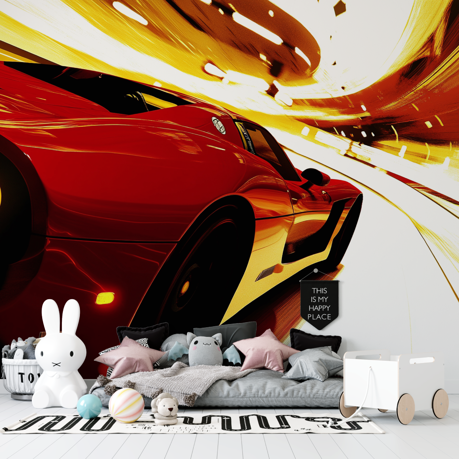 Wandtapete mit Auto-Tuning-Motiven | Wandbilder