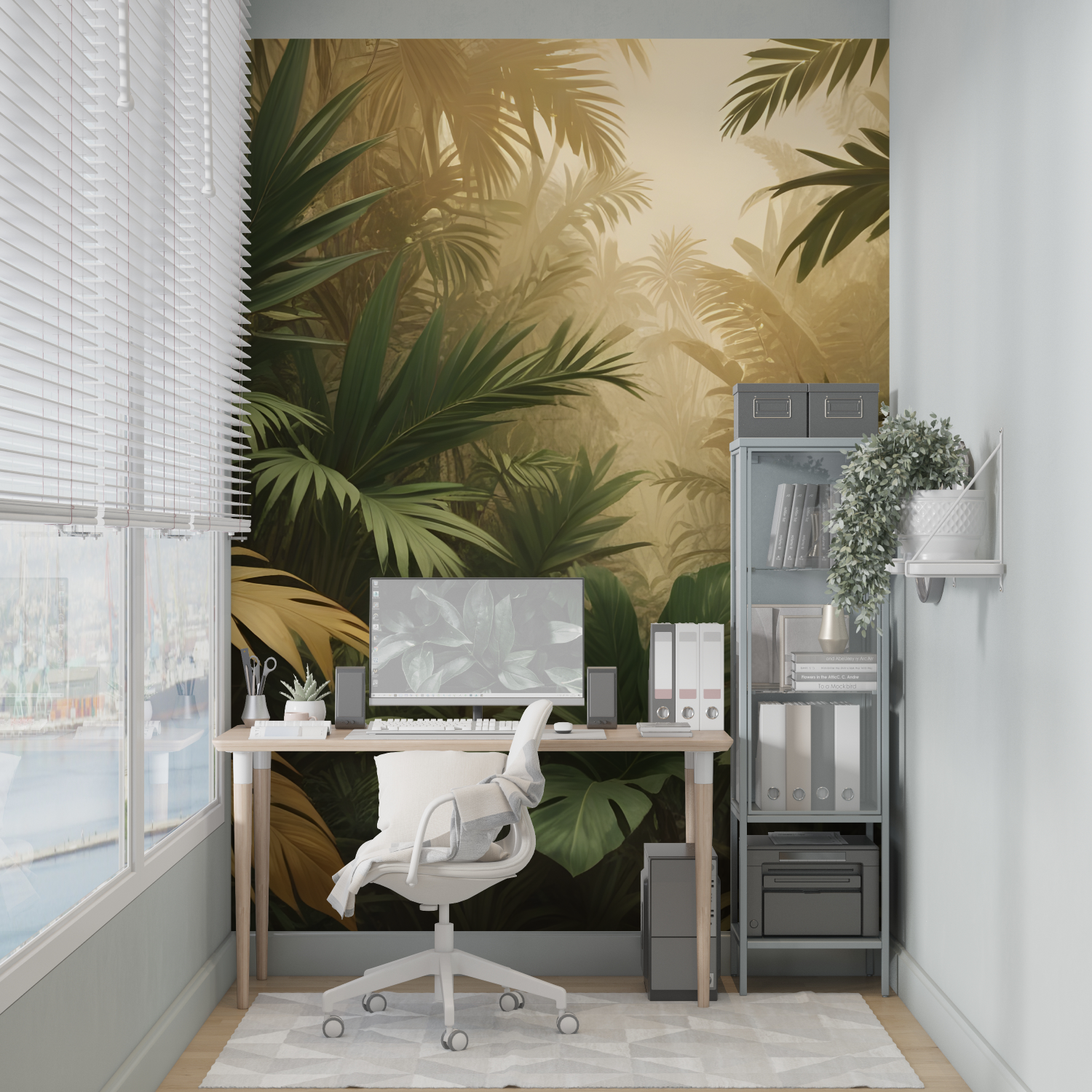 Grüner Dschungel Wandtapete | Wandbilder Tapete