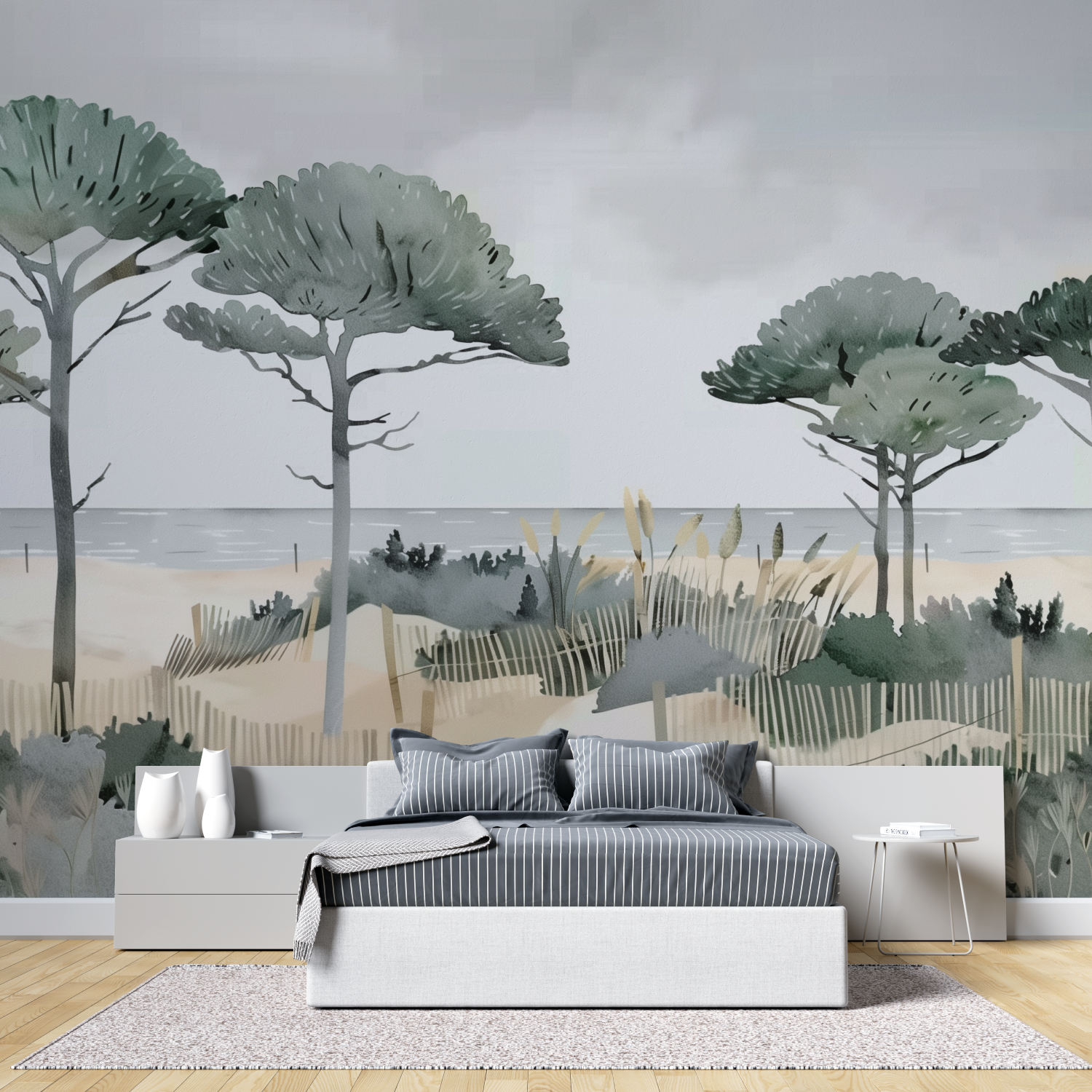 Mural Panoramic Landscape Wallpaper for Bedroom
