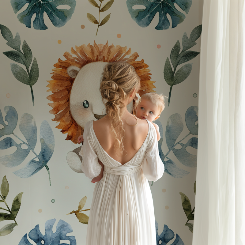 Scandinavian Lion Wallpaper | Murals Wallpaper