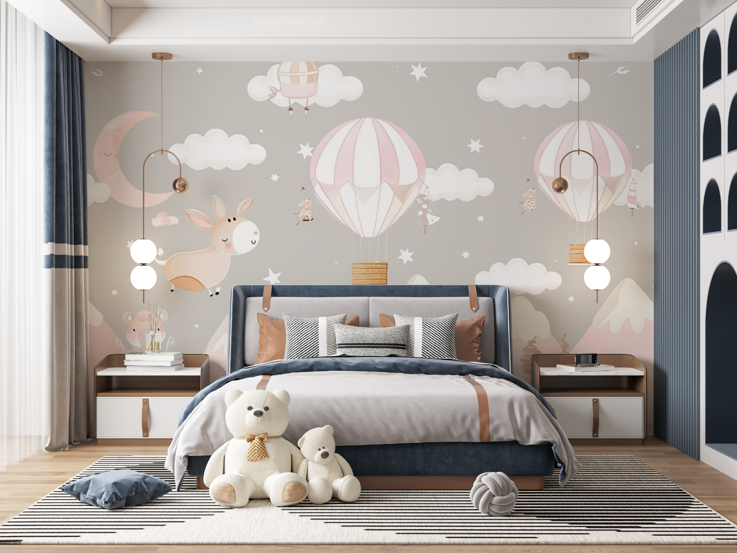 Kids Pink Wallpaper | Murals Wallpaper
