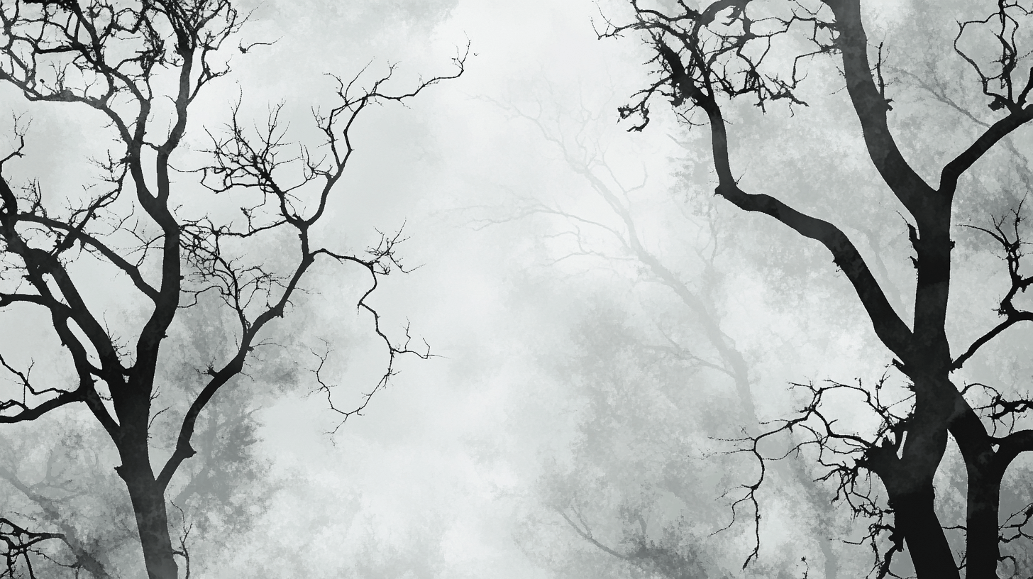 Black and Gray Tree Wallpaper | Murals Wallpaper