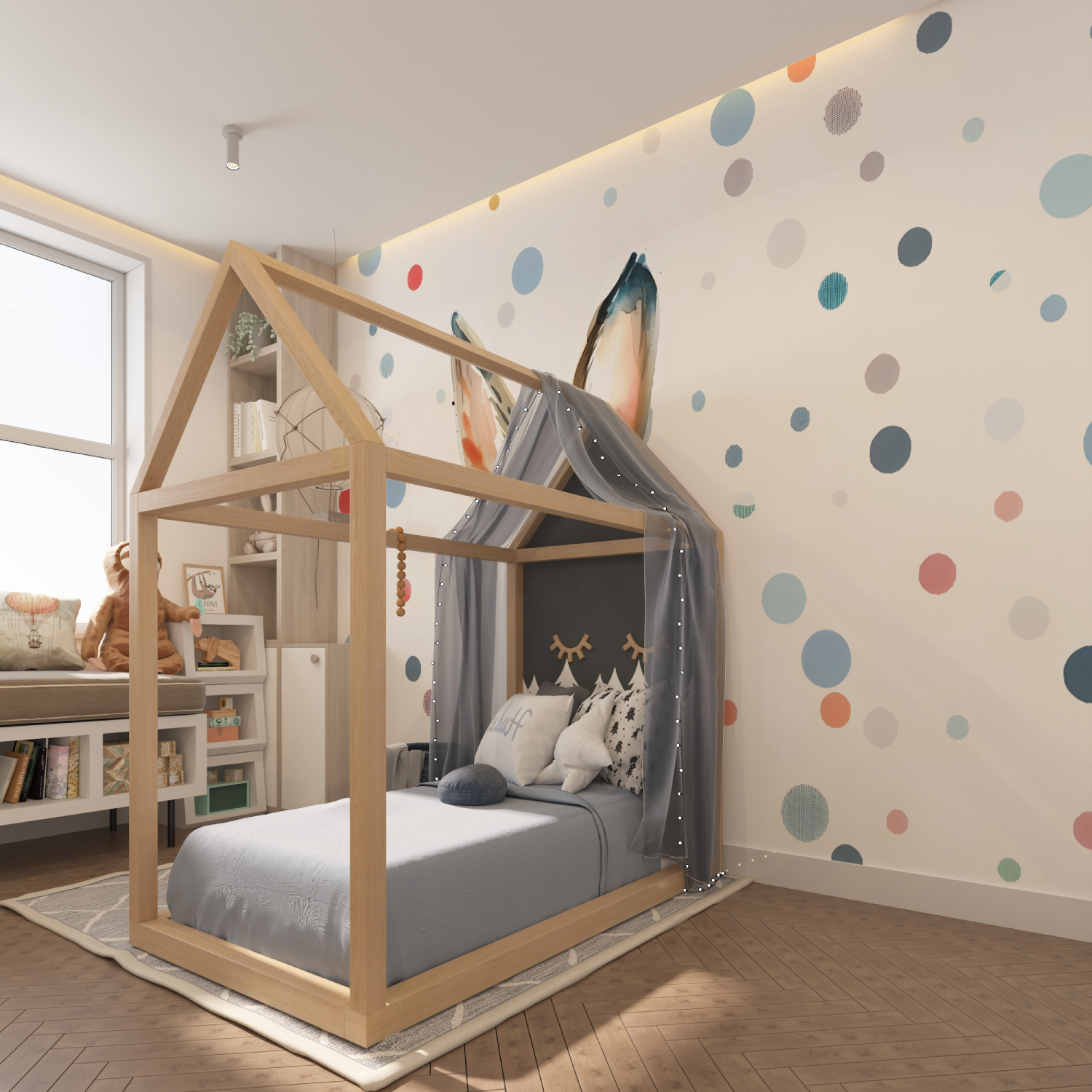 Hasen-Tapete für Kinder | Wandtapeten