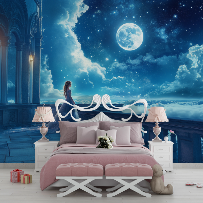 Magical Night Princess Wallpaper | Murals Wallpaper