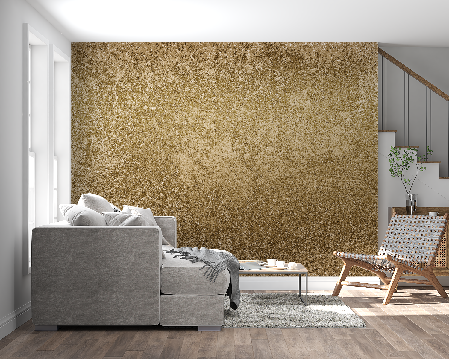 Gold Bronze Wallpaper | Murals Wallpaper