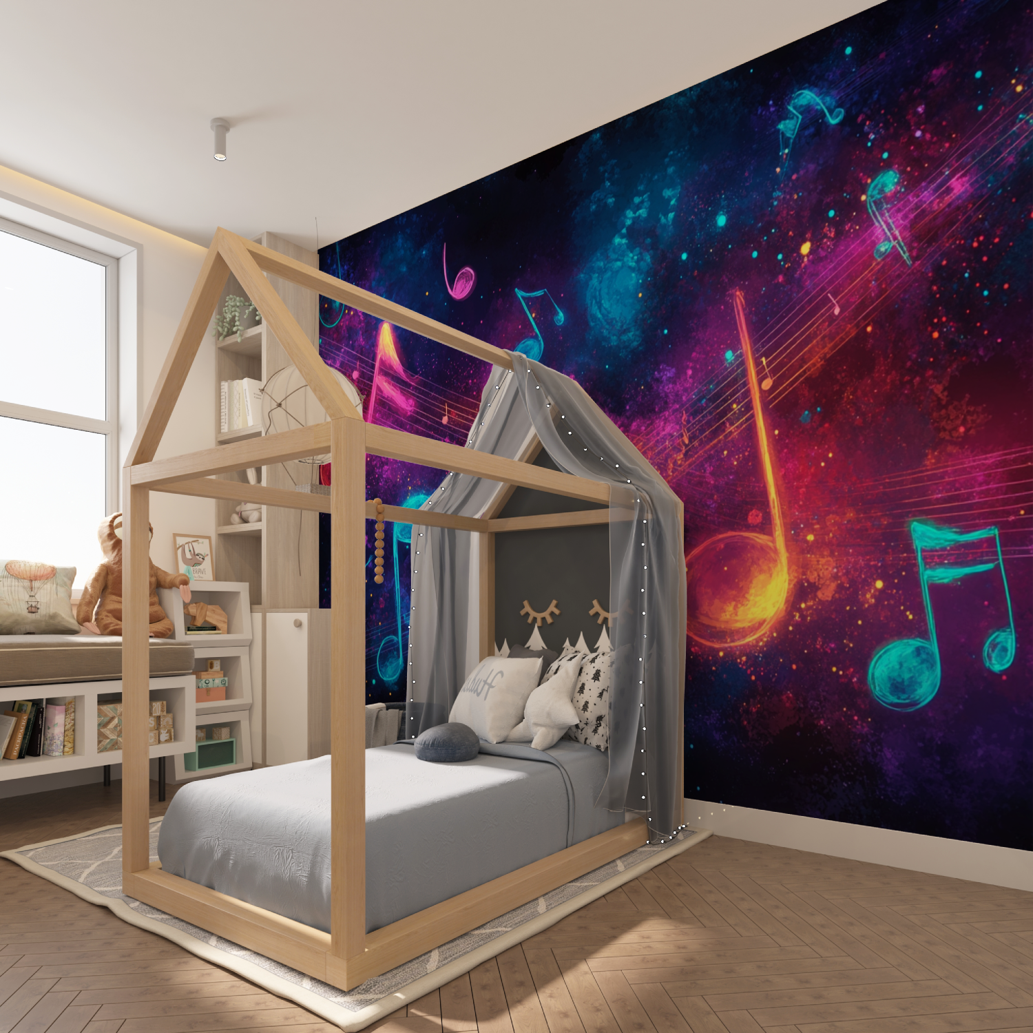 Teen Music Printed Wallpaper | Murals Wallpaper