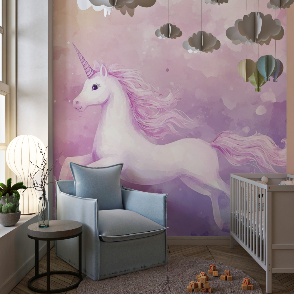 Unicorn Girl Wallpaper | Murals Wallpaper