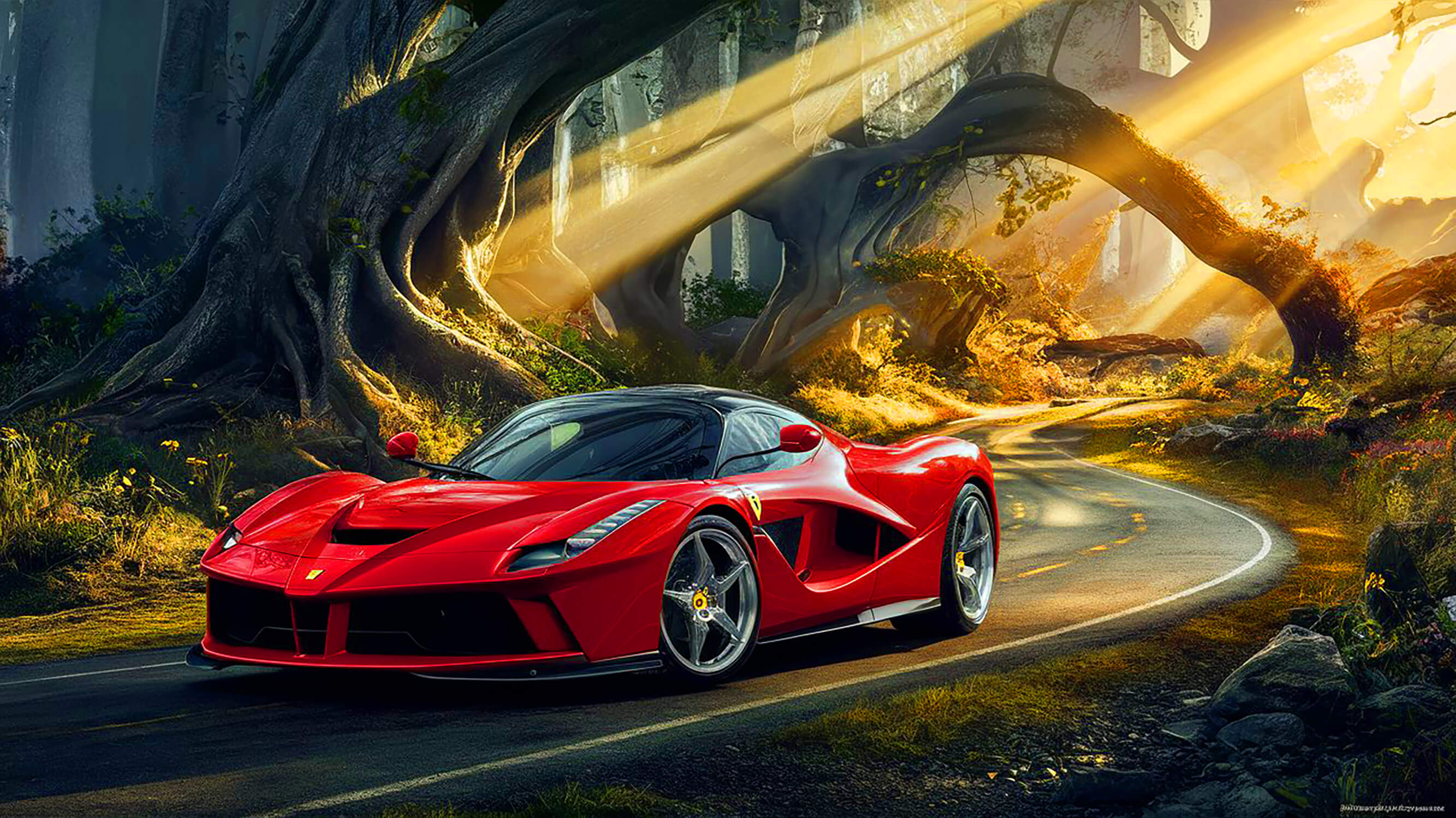 Ferrari Car Wallpaper | Murals Wallpaper