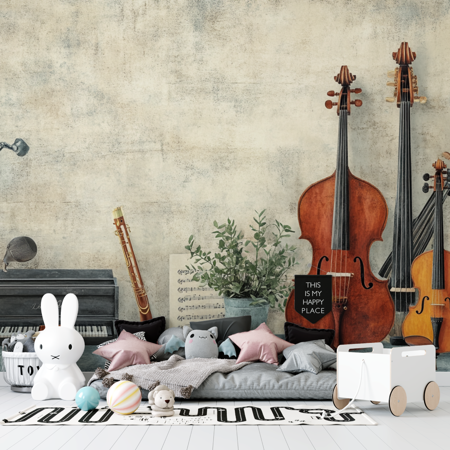 Musiker-Instrumenten-Hintergrundbild | Wandbild-Hintergrundbild