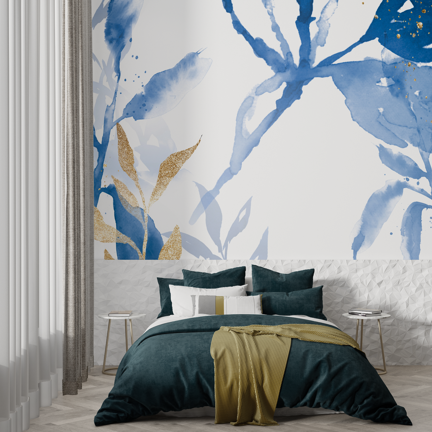 Blue Flower Wallpaper | Murals Wallpaper